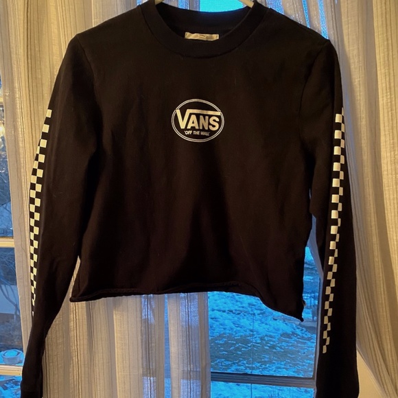 Vans Tops - VANS LONG SLEEVE CROP SHIRT